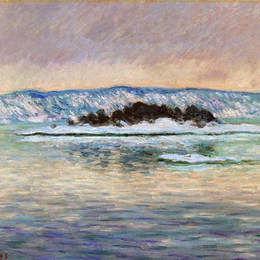 《在克里斯蒂安尼遏附近的峡湾》克劳德·莫奈(Claude Monet)高清作品欣赏