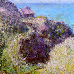 克劳德·莫奈(Claude Monet)高清作品:The Gorge at Varengeville, Late Afternoon