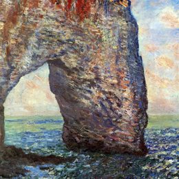 克劳德·莫奈(Claude Monet)高清作品:The Mannerport near Etretat