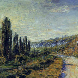 克劳德·莫奈(Claude Monet)高清作品:The Road from Vetheuil