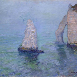 克劳德·莫奈(Claude Monet)高清作品:The Rock Needle and Porte d’Aval, Etretat