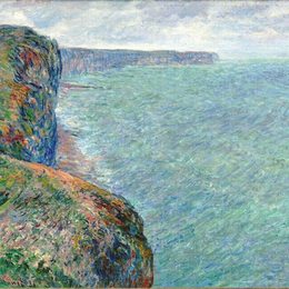 克劳德·莫奈(Claude Monet)高清作品:The Sea Seen from the Cliffs of Fecamp