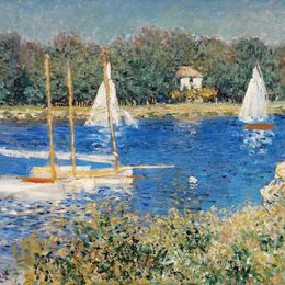 《阿让特伊塞纳河》克劳德·莫奈(Claude Monet)高清作品欣赏