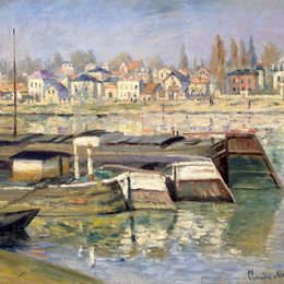 克劳德·莫奈(Claude Monet)高清作品:The Seine at Asnieres