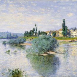 克劳德·莫奈(Claude Monet)高清作品:The Seine at Lavacourt