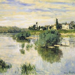 克劳德·莫奈(Claude Monet)高清作品:The Seine at Lavacourt