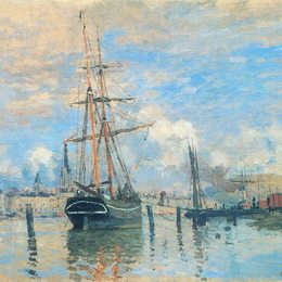 《鲁昂塞纳河》克劳德·莫奈(Claude Monet)高清作品欣赏