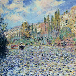 克劳德·莫奈(Claude Monet)高清作品:The Seine at Vetheuil