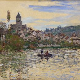 克劳德·莫奈(Claude Monet)高清作品:The Seine at Vetheuil