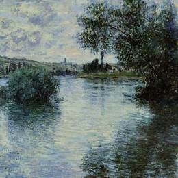 克劳德·莫奈(Claude Monet)高清作品:The Seine at Vetheuil