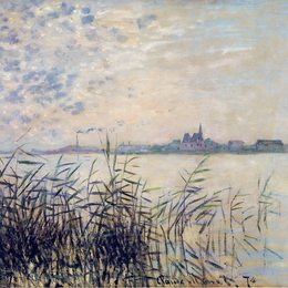 《在他的近阿让特伊》克劳德·莫奈(Claude Monet)高清作品欣赏