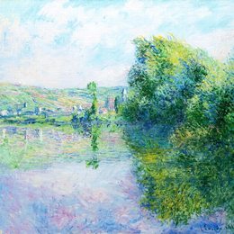 克劳德·莫奈(Claude Monet)高清作品:The Siene at Vetheuil