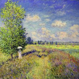 《夏天，罂粟场》克劳德·莫奈(Claude Monet)高清作品欣赏