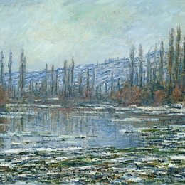 克劳德·莫奈(Claude Monet)高清作品:The Thaw at Vetheuil