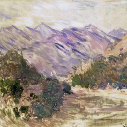 克劳德·莫奈(Claude Monet)高清作品:The Valley of the Nervia with Dolceacqua