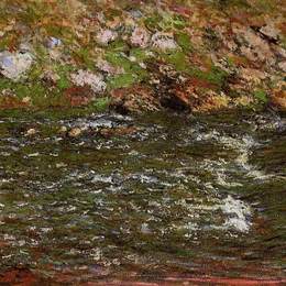 克劳德·莫奈(Claude Monet)高清作品:Torrent of the Petite Creuse at Fresselines