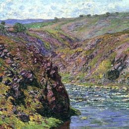 《闪耀的山谷，阳光的影响》克劳德·莫奈(Claude Monet)高清作品欣赏