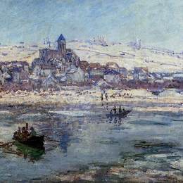 《冬天的维修尔》克劳德·莫奈(Claude Monet)高清作品欣赏