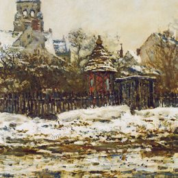 《冬天的教堂》克劳德·莫奈(Claude Monet)高清作品欣赏