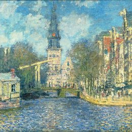 克劳德·莫奈(Claude Monet)高清作品:Zuiderkerk in Amsterdam