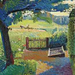 库诺 · 阿米耶(Cuno Amiet)高清作品:Garden overlooking Oschwand