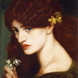 但丁·加布里埃尔·罗赛蒂(Dante Gabriel Rossetti)高清作品:Blanzifiore (Snowdrops)