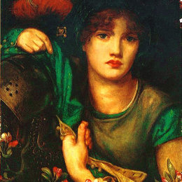 但丁·加布里埃尔·罗赛蒂(Dante Gabriel Rossetti)高清作品:My Lady Greensleeves