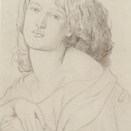 但丁·加布里埃尔·罗赛蒂(Dante Gabriel Rossetti)高清作品:Portrait of Fanny Cornforth