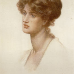 但丁·加布里埃尔·罗赛蒂(Dante Gabriel Rossetti)高清作品:Portrait of Mrs. William J. Stillman