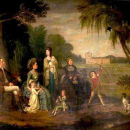 戴维·阿伦(David Allan)高清作品:John Francis, 7th Earl of Mar, and Family