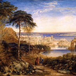 戴维·考克斯(David Cox)高清作品:Carthage. Aeneas and Achates