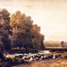 戴维·考克斯(David Cox)高清作品:Lugg Meadows, near Hereford