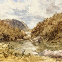 戴维·考克斯(David Cox)高清作品:Pont-Y-Pair, near Bettwys-Y-Coed, North Wales