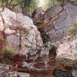 大卫·约翰逊(David Johnson)高清作品:Cascade, Rockland County (Ramapo) NY