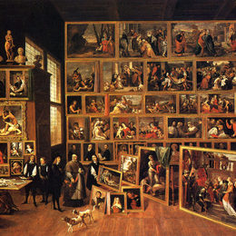 《利奥波德大教堂画廊》戴维·特尼耶(David Teniers the Younger)高清作品欣赏