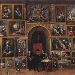 戴维·特尼耶(David Teniers the Younger)高清作品:Archduke Leopold Wilhelm of Austria in his Gallery