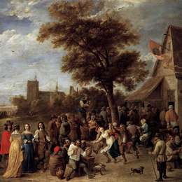 《农民欢乐》戴维·特尼耶(David Teniers the Younger)高清作品欣赏