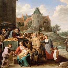 《仁慈之作》戴维·特尼耶(David Teniers the Younger)高清作品欣赏