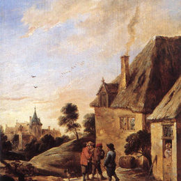 《乡村风光》戴维·特尼耶(David Teniers the Younger)高清作品欣赏