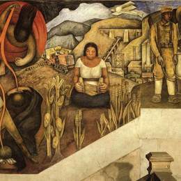 《农村机械化》迭戈·里维拉(Diego Rivera)高清作品欣赏