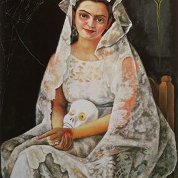 《穿白衣服的女士》迭戈·里维拉(Diego Rivera)高清作品欣赏