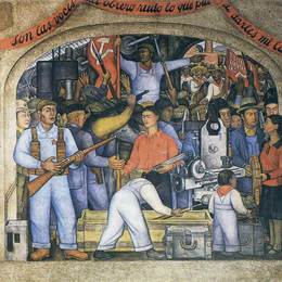 《阿森纳》迭戈·里维拉(Diego Rivera)高清作品欣赏