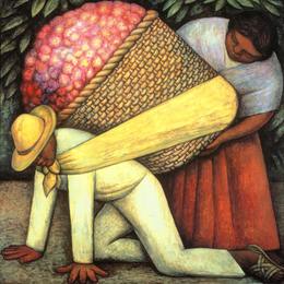 《花卉载体》迭戈·里维拉(Diego Rivera)高清作品欣赏