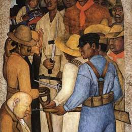 《资本家之死》迭戈·里维拉(Diego Rivera)高清作品欣赏