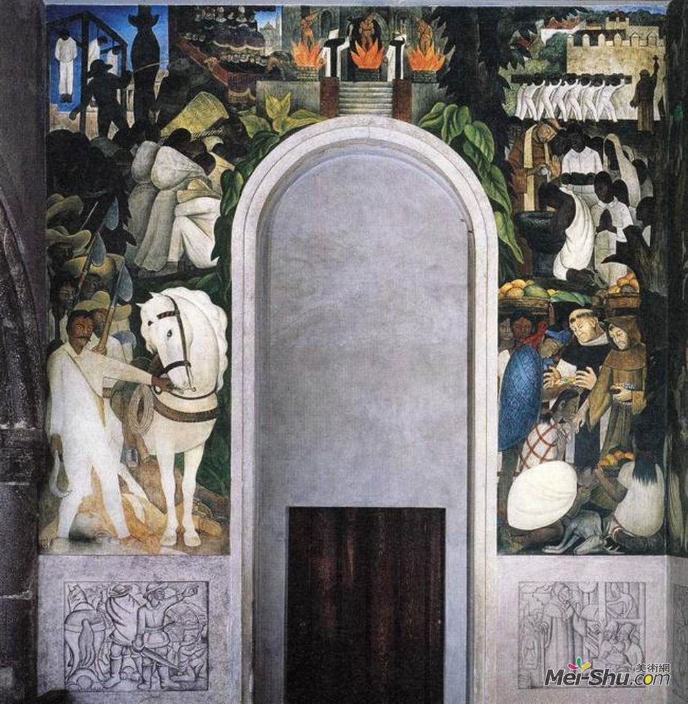 迭戈·里维拉(diego rivera)高清作品欣赏更多墨西哥艺术家更多壁画