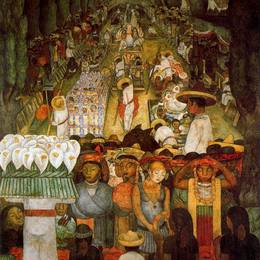 《好，星期五在圣塔安妮塔运河》迭戈·里维拉(Diego Rivera)高清作品欣赏