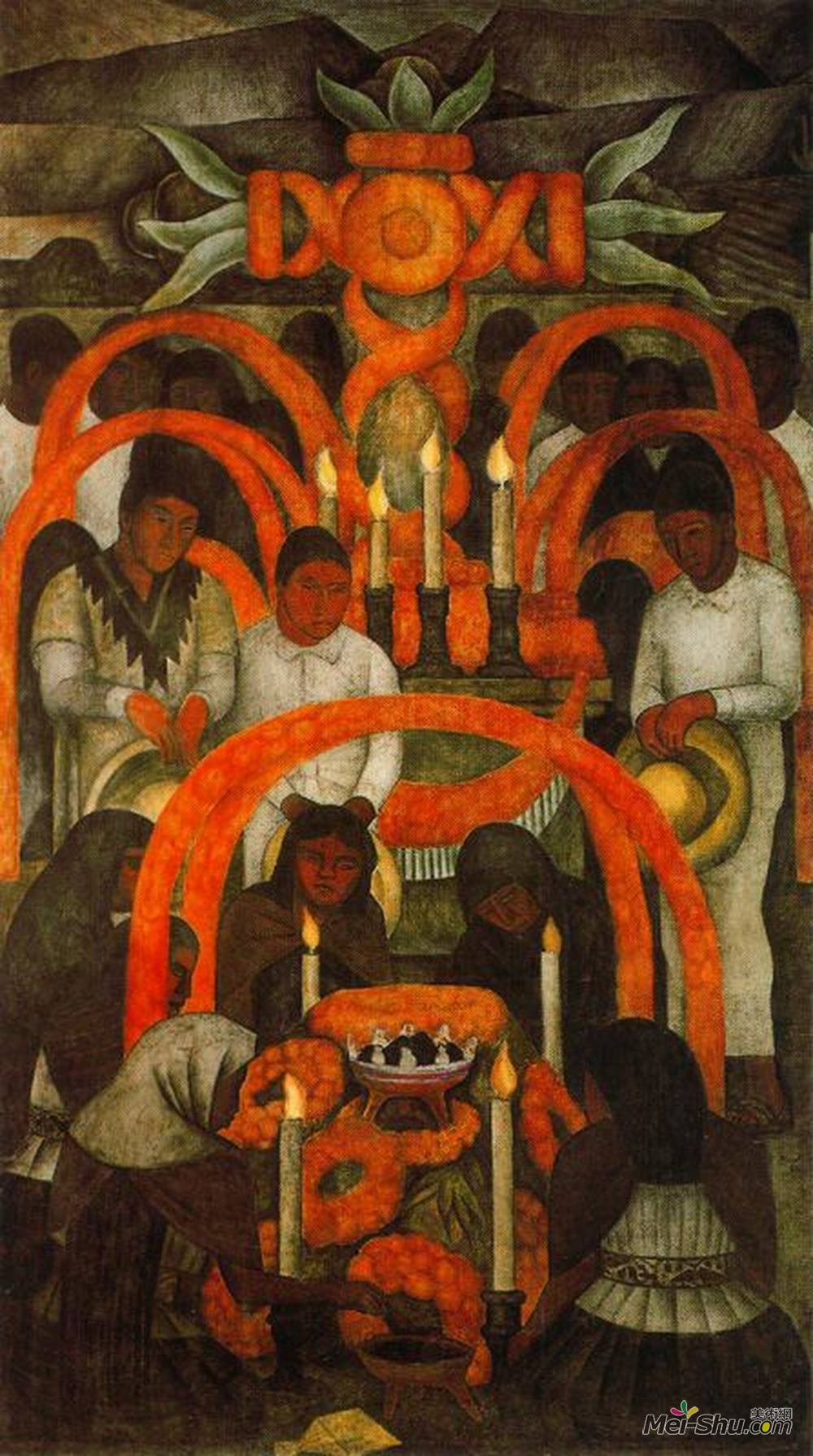 迭戈·里维拉(diego rivera)高清作品欣赏更多墨西哥艺术家更多壁画