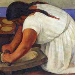 《碾磨玉米》迭戈·里维拉(Diego Rivera)高清作品欣赏