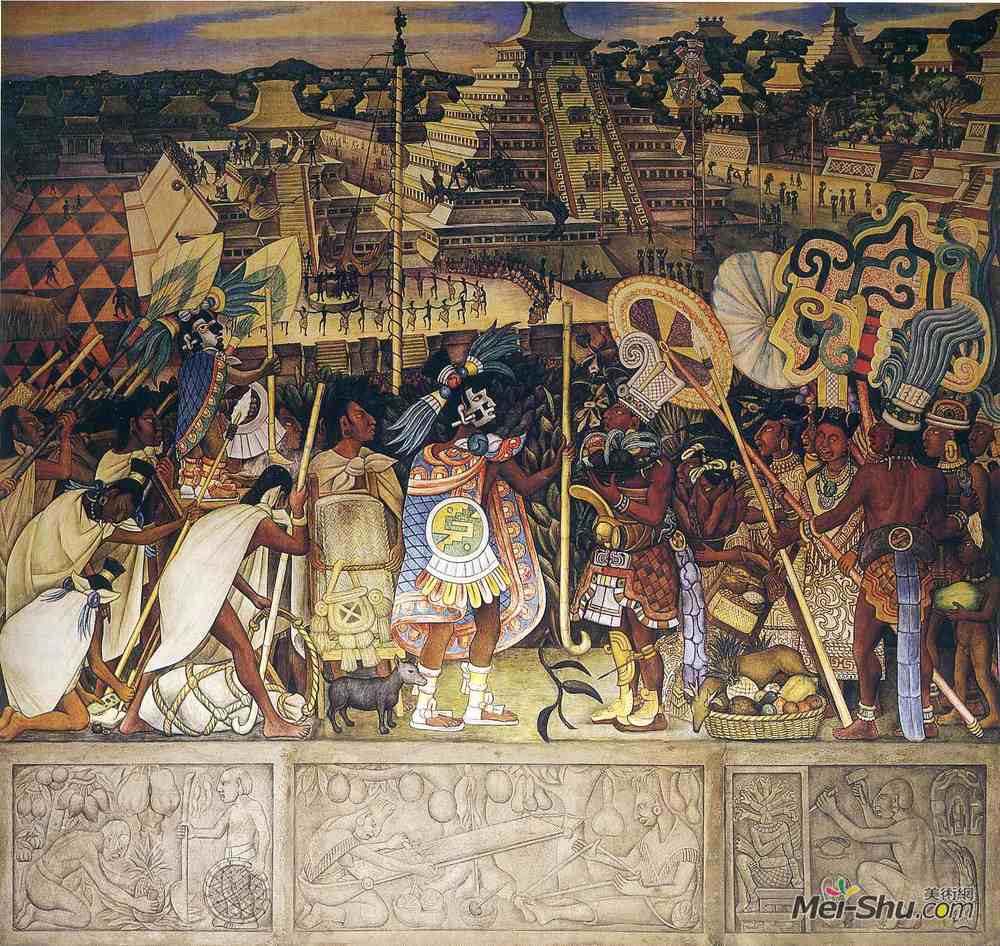 迭戈·里维拉(diego rivera)高清作品欣赏更多墨西哥艺术家更多壁画