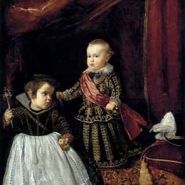 迭戈·德·席尔瓦·委拉斯开兹(Diego Velazquez)高清作品:Don Baltasar Carlos with a Dwarf